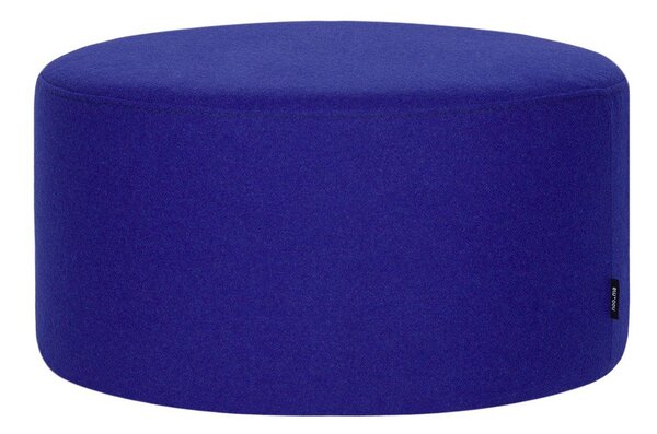 Poggiapiedi blu con rivestimento in lana Folk – noo.ma