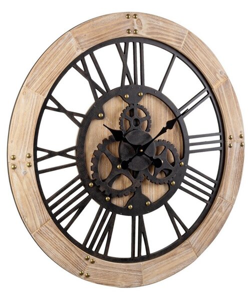 Orologio da Parete Ø80x5 cm in Legno Ticking