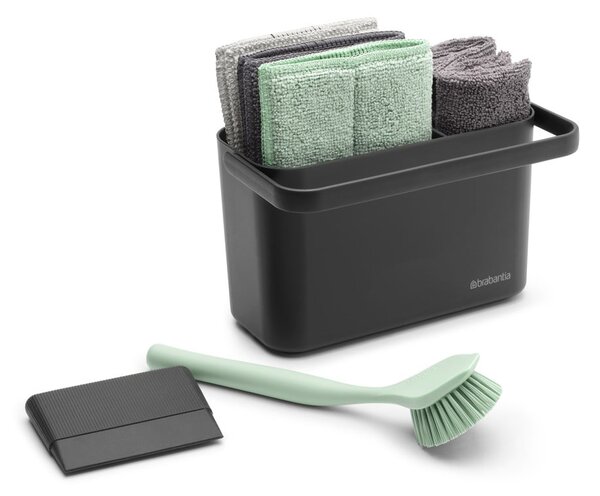 Set per lavare i piatti grigio scuro in plastica riciclata SinkSide – Brabantia