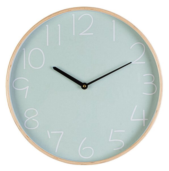 Orologio da Parete Ø40,8x4,8 cm in Legno Lorens Verde Chiaro