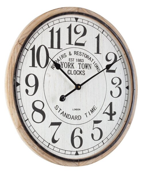 Orologio da Parete Ø60x4.5 cm in Legno Ticking