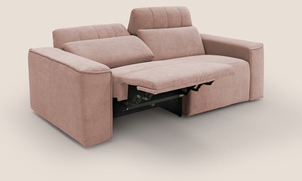 Clark Divano modulare con opzione relax elettrico in tessuto smacchiab