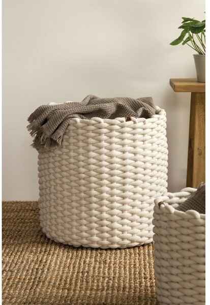 Cesto in tessuto ø 40x40 cm Peach Skin Round XL – Bigso