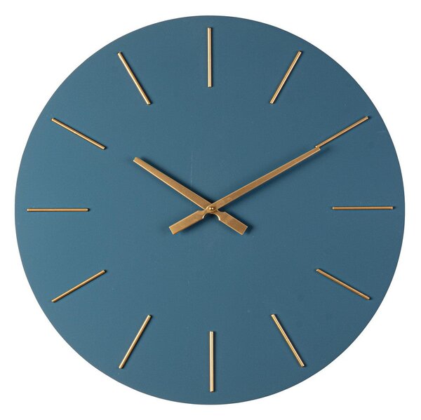 Orologio da Parete Ø60x5 cm in Legno TimeLine Blu