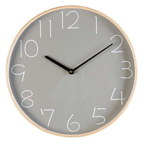 Orologio da Parete Ø40,8x4,8 cm in Legno Lorens Grigio