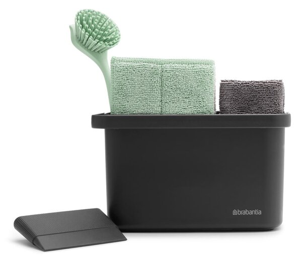 Set per lavare i piatti grigio scuro in plastica riciclata SinkSide – Brabantia