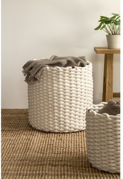 Cesto in tessuto ø 40x40 cm Peach Skin Round XL – Bigso