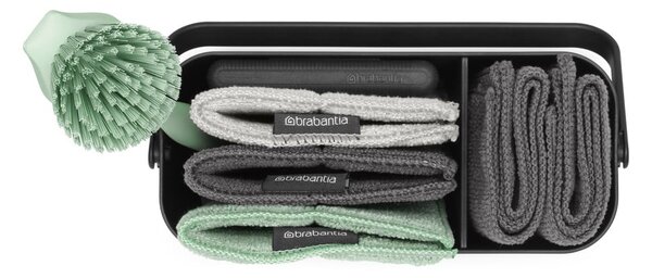 Set per lavare i piatti grigio scuro in plastica riciclata SinkSide – Brabantia