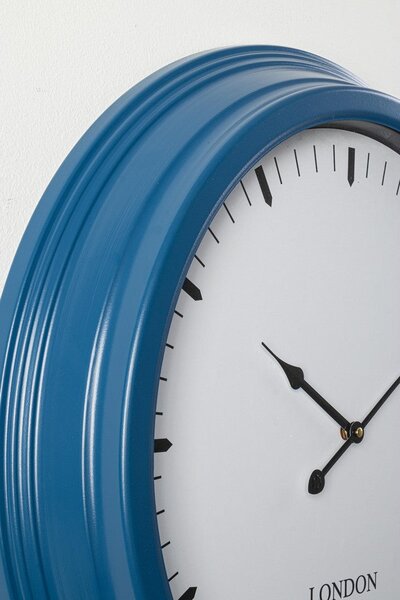Orologio da Parete Ø58,5x8,7 cm in Metallo Mathias Blu