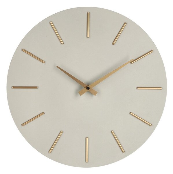 Orologio da Parete Ø40x5 cm in Legno TimeLine Tortora