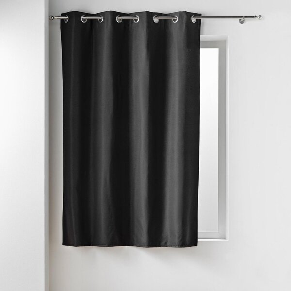 Tenda termoisolante/parzialmente oscurante nera in microfibra 135x180 cm Micropolar – douceur d'intérieur