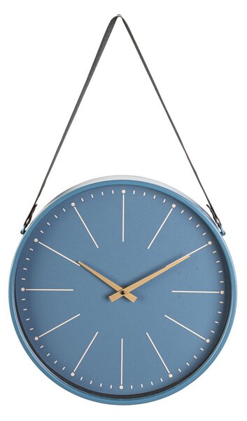 Orologio da Parete 40x6x66 cm in Legno Timely Blu