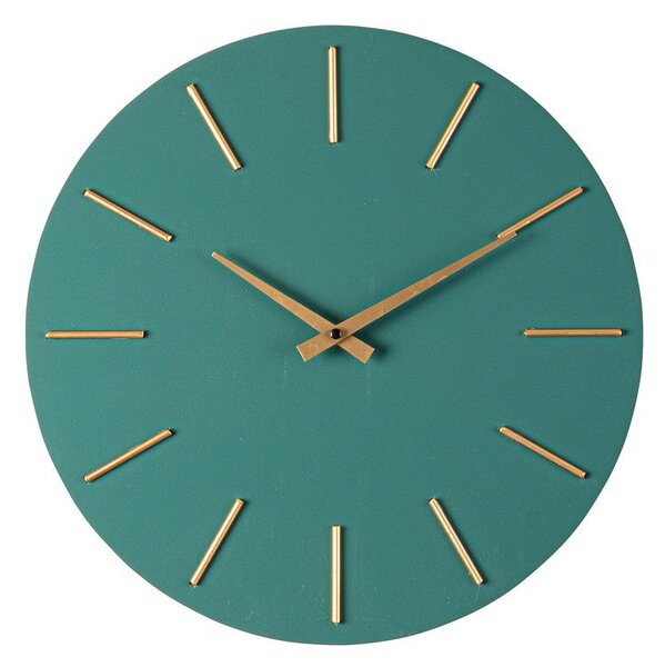 Orologio da Parete Ø40x5 cm in Legno TimeLine Verde