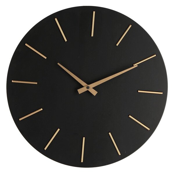 Orologio da Parete Ø40x5 cm in Legno TimeLine Nero