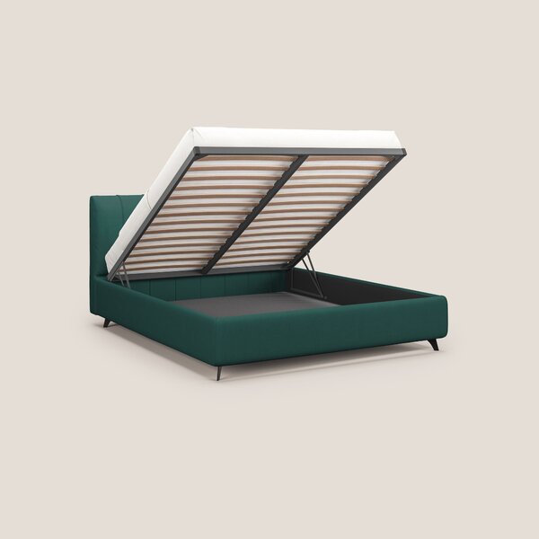 Bogart letto imbottito contenitore completamente sfoderabile in microf
