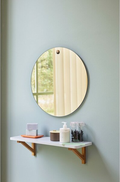 Mensola grigio chiaro in rovere 60 cm Arki - Hübsch