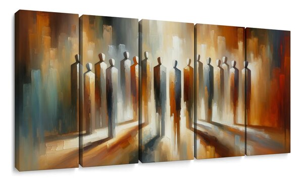 Quadri 5 pezzi – Figure nella luce