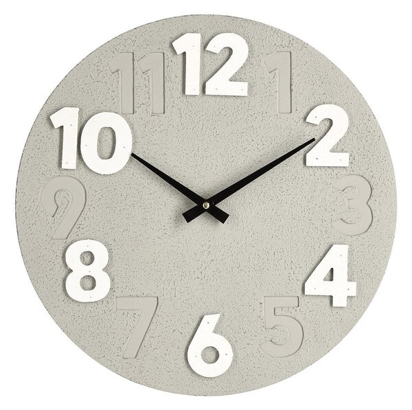 Orologio da Parete Ø40x4,5 cm in Legno Timing Tortora
