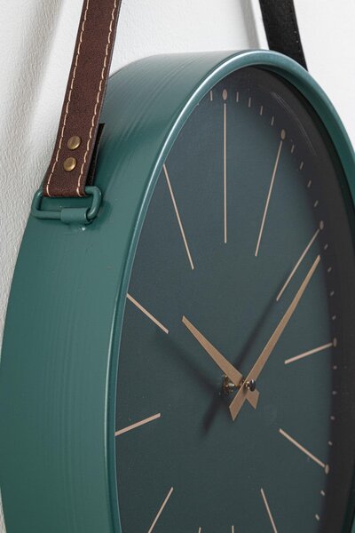 Orologio da Parete 40x6x66 cm in Legno Timely Verde