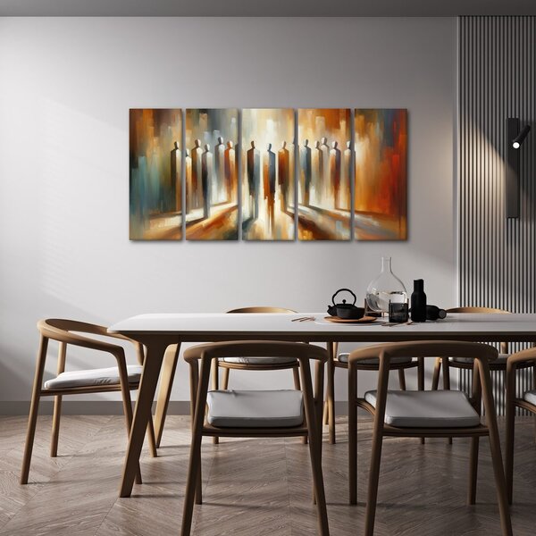 Quadri 5 pezzi – Figure nella luce