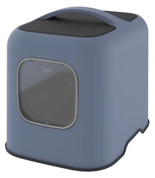 Set lettiera e paletta per gatti blu scuro Biala - Rotho