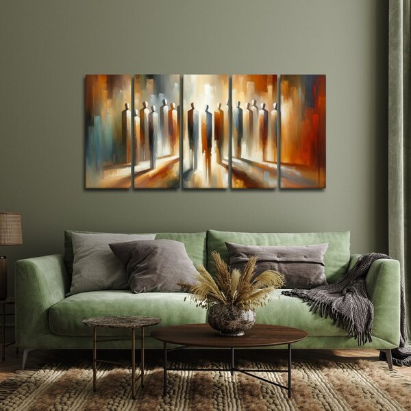 Quadri 5 pezzi – Figure nella luce