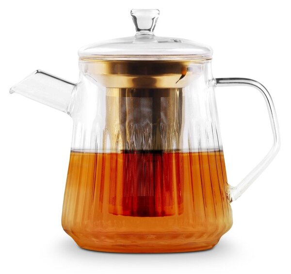 Teiera dorata in vetro con filtro 900 ml Mia – Vialli Design