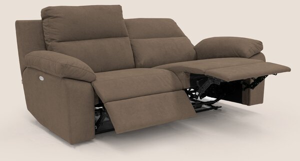 Romeo Divano relax con recliner elettrico in morbido tessuto impermeab