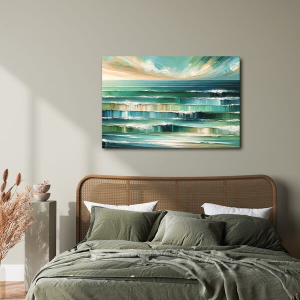 Quadro su tela – Onde oceaniche e cielo