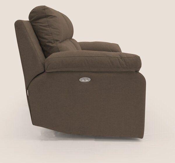 Romeo Divano relax con recliner elettrico in morbido tessuto impermeab