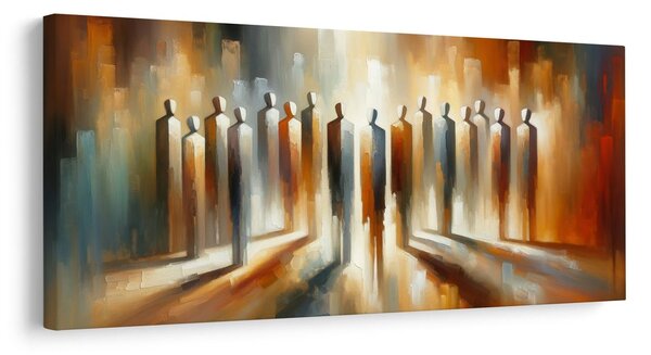 Quadro su tela – Figure astratte nella luce