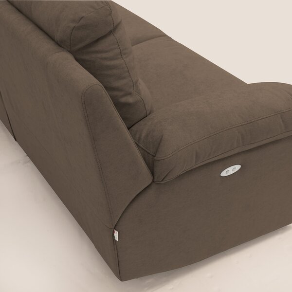 Romeo Divano relax con recliner elettrico in morbido tessuto impermeab