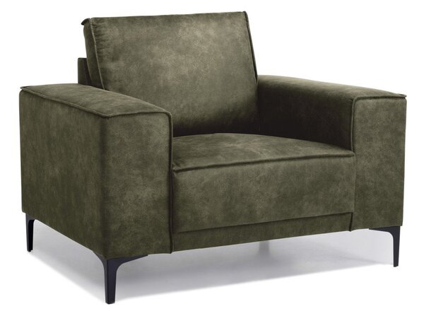 Poltrona in similpelle verde Copenhagen - Scandic