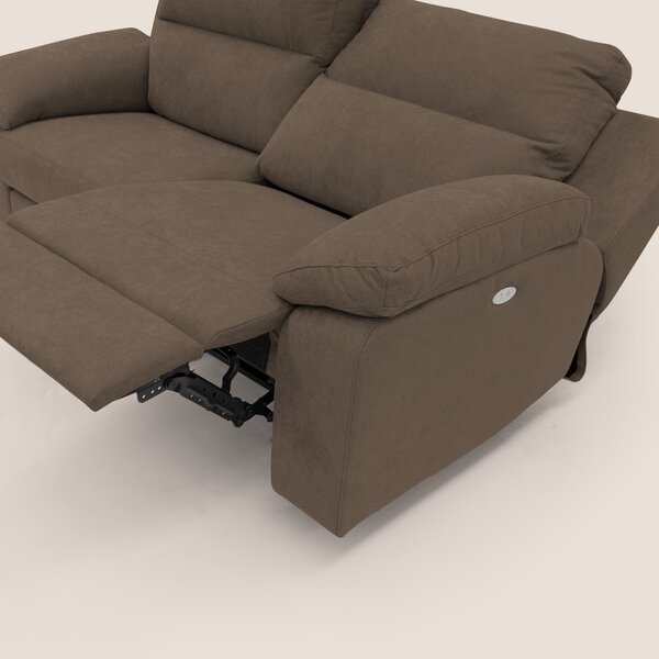 Romeo Divano relax con recliner elettrico in morbido tessuto impermeab