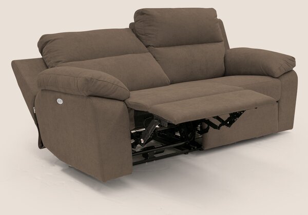 Romeo Divano relax con recliner elettrico in morbido tessuto impermeab