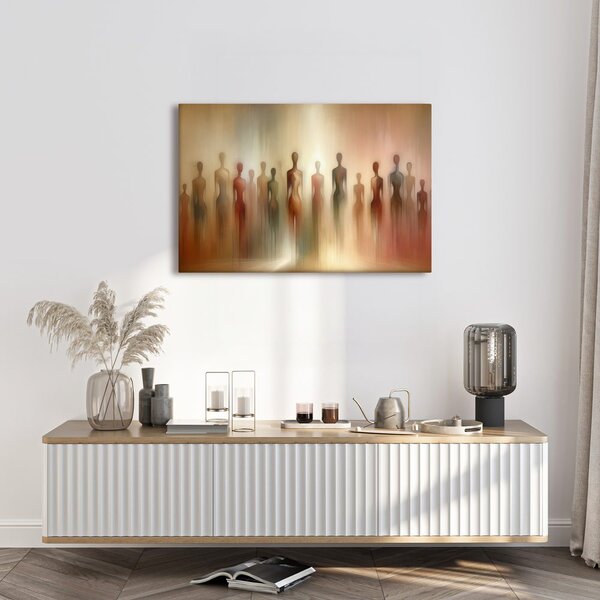 Quadro su tela – Figure astratte nella nebbia