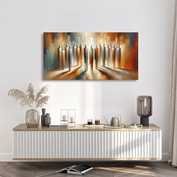 Quadro su tela – Figure astratte nella luce
