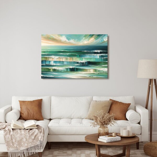 Quadro su tela – Onde oceaniche e cielo
