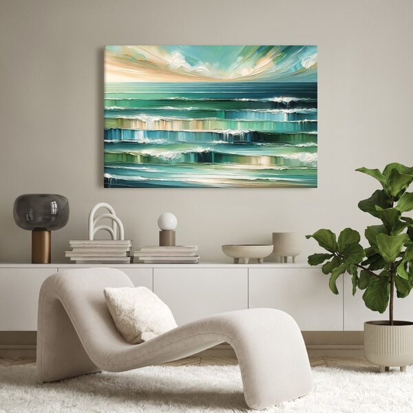 Quadro su tela – Onde oceaniche e cielo