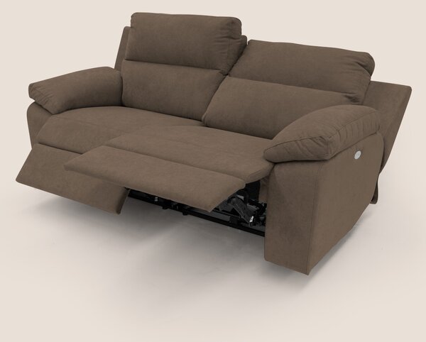 Romeo Divano relax con recliner elettrico in morbido tessuto impermeab