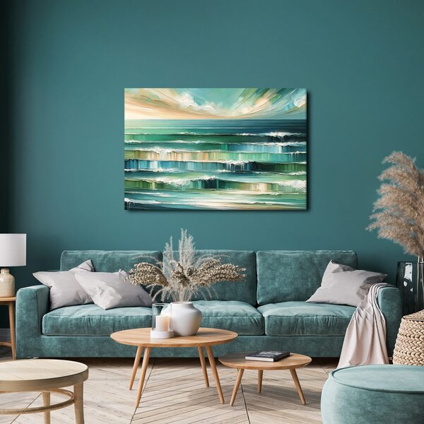 Quadro su tela – Onde oceaniche e cielo