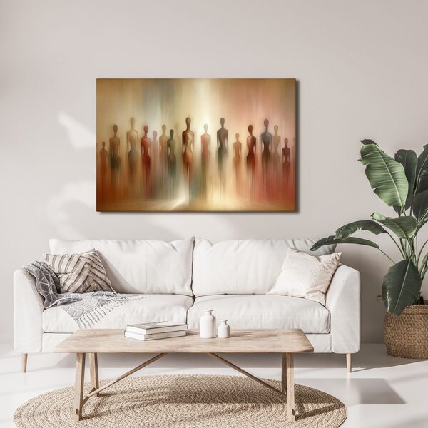 Quadro su tela – Figure astratte nella nebbia