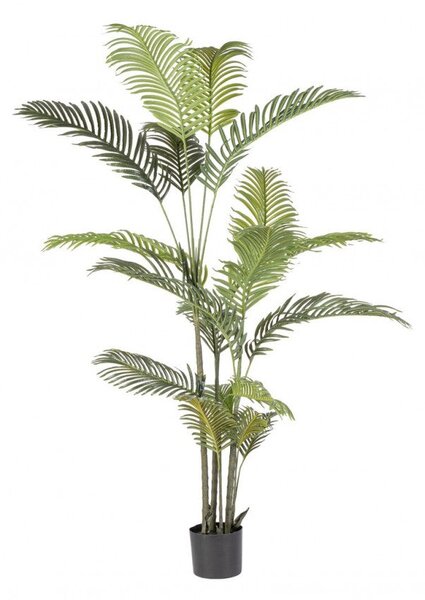 Set 2 Piante Artificiali di Kenzia Ø100x180 cm in Plastica con Vasi Verde