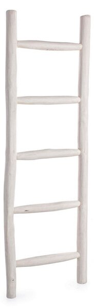 Scala Decorativa 48x6x150 cm in Teak Sahel Bianca