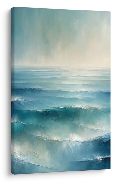 Quadro su tela – Mare blu all'alba