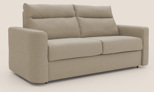 Cupido Divano letto materasso H18 cm e schienale alto in tessuto imper