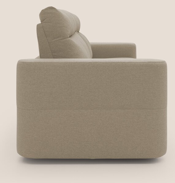 Cupido Divano letto materasso H18 cm e schienale alto in tessuto imper