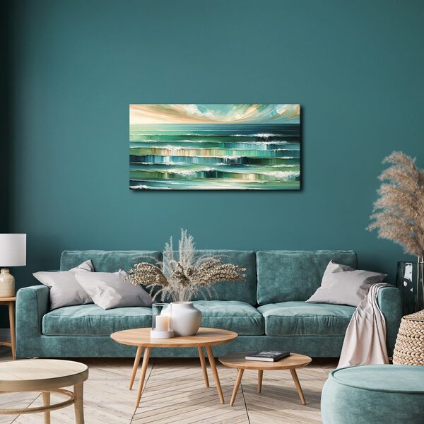 Quadro su tela – Mare calmo e nuvole