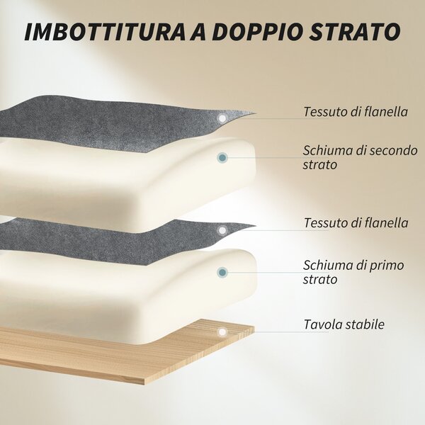 HOMCOM Sedia da Ufficio Girevole Reclinabile a 3 Livelli con Doppia Imbottitura, Poggiapiedi, in Flanella, Grigio Scuro | Aosom Italy