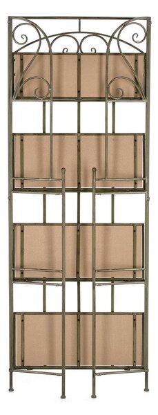 Scaffale 4 Ripiani 59x28x167 cm in Acciaio Guenda Verde Scuro